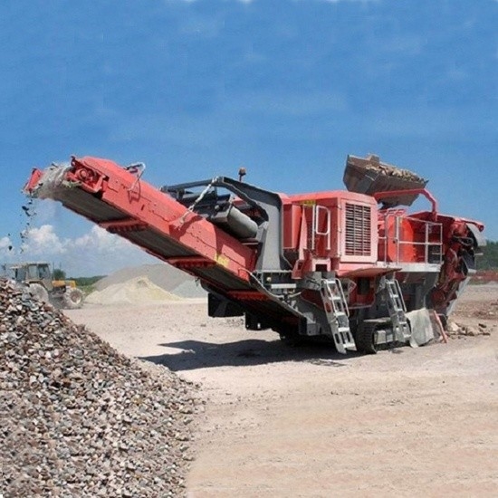 Raupen-Art mobiles Backenbrecher-Betriebsrad angebracht für Bergbau